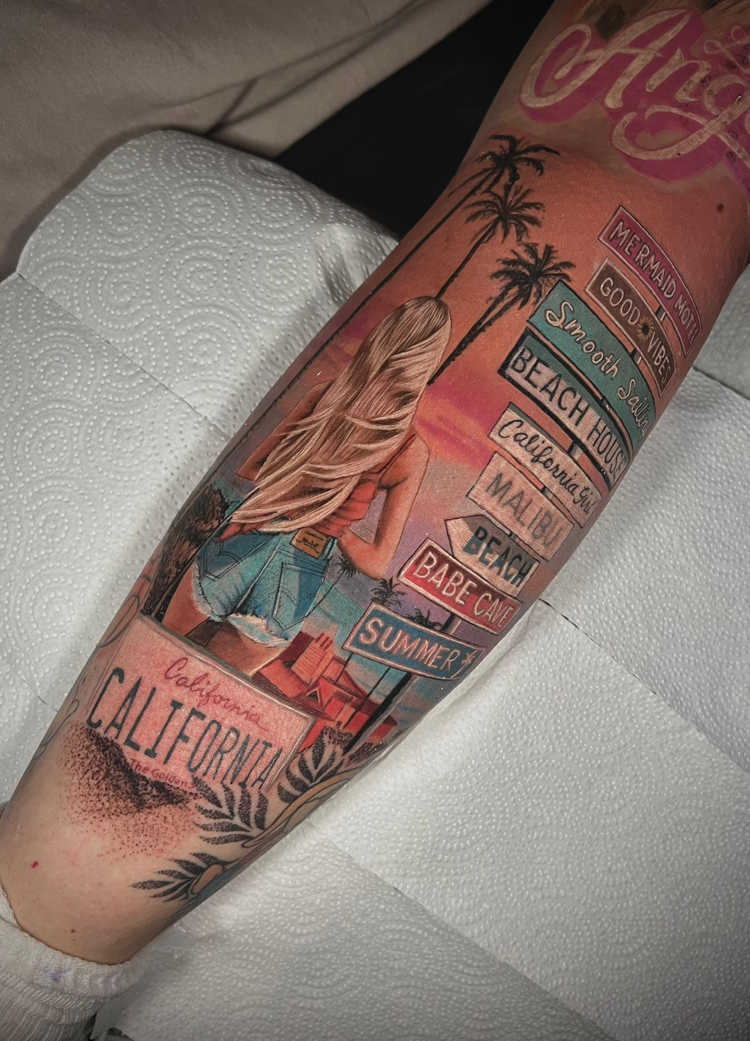 Color tattoo portfolio image by Cristian Perilla