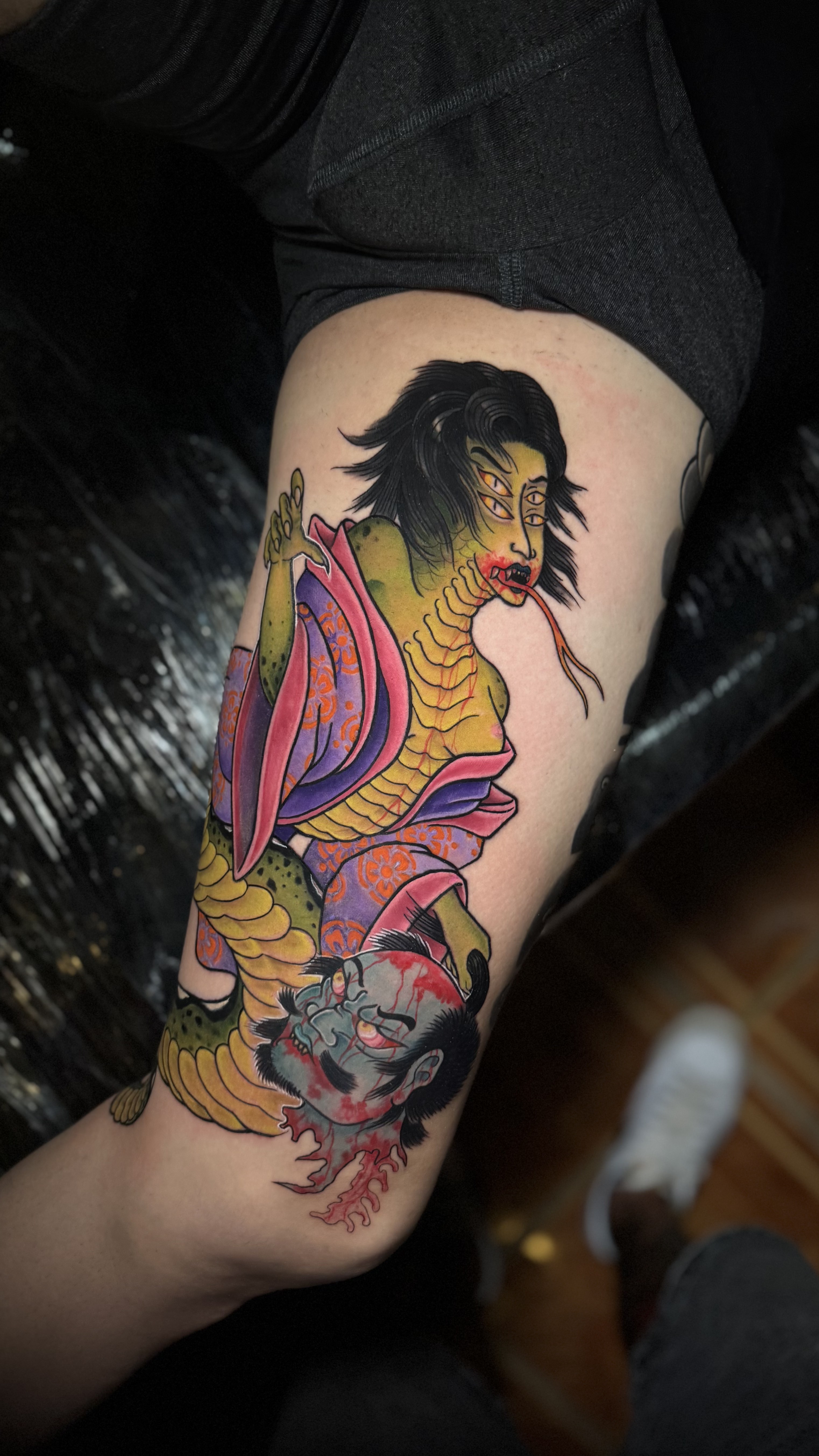 Erick Del Castillo blackwork tattoo portfolio image 4