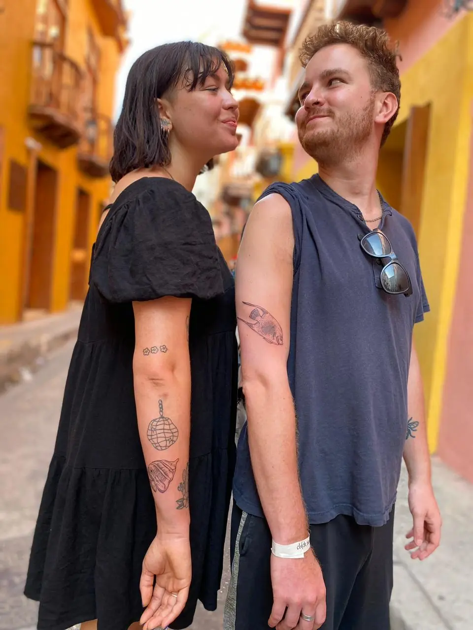 Tatuaje en el cuerpo de una clienta