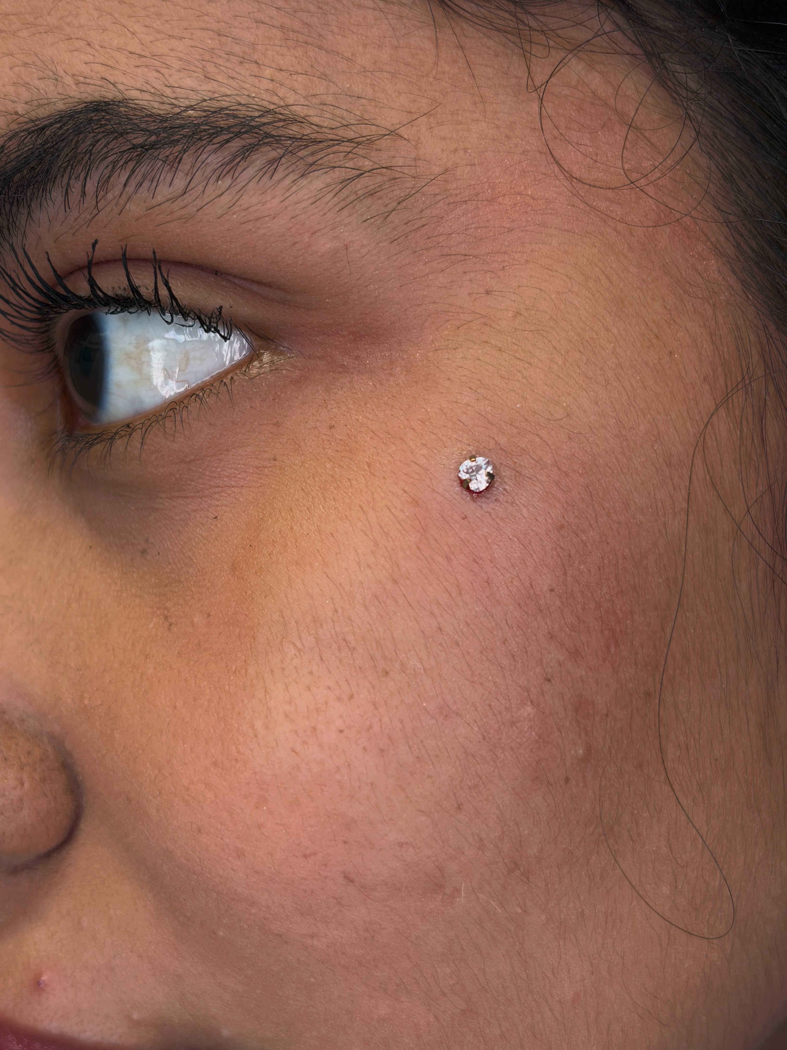 Dermal piercing reference in Cartagena Colombia